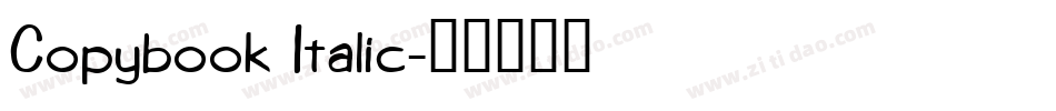 Copybook Italic字体转换